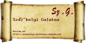 Székelyi Galatea névjegykártya